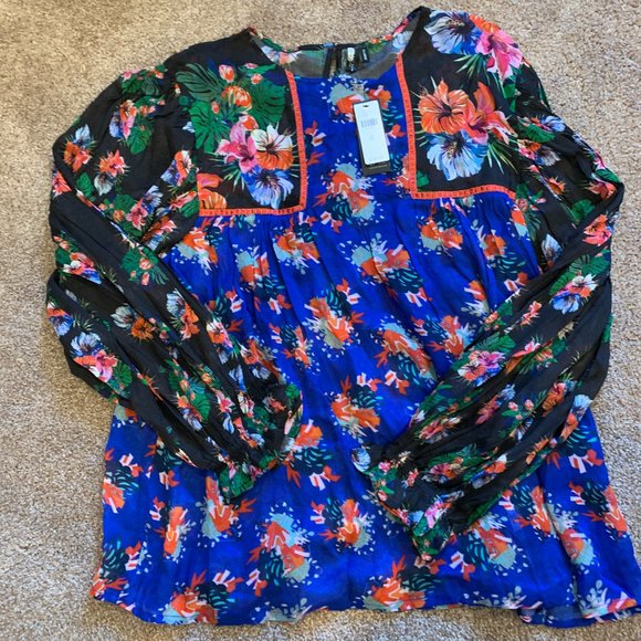 Anthropologie Floral Miranda Puff-Sleeve Peasant - Picture 6 of 8